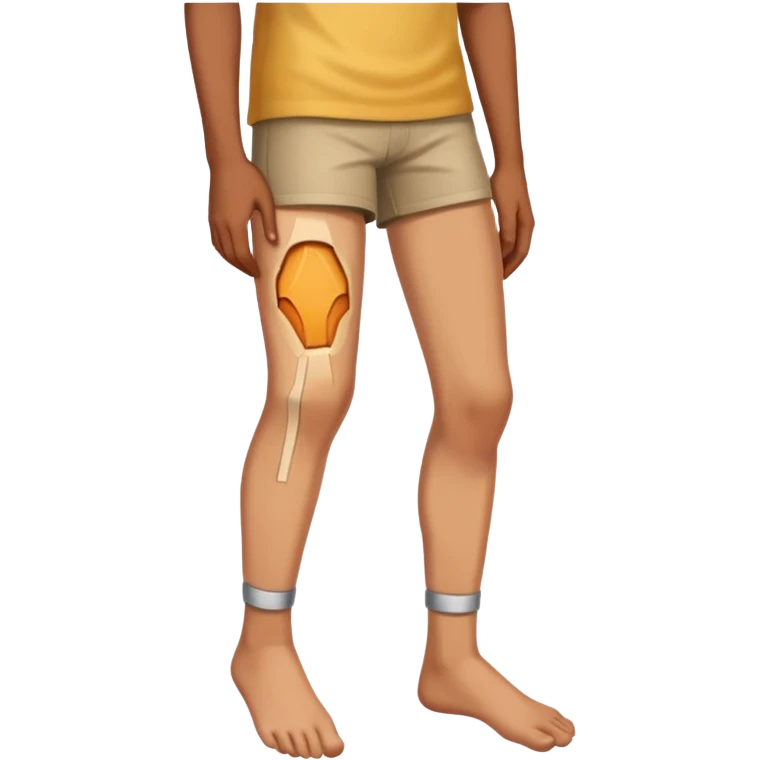 Cut on knee emoji
