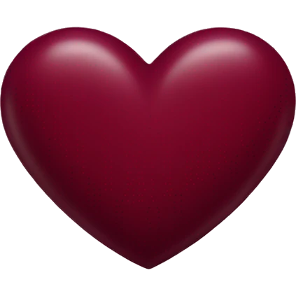 Burgundy heart emoji