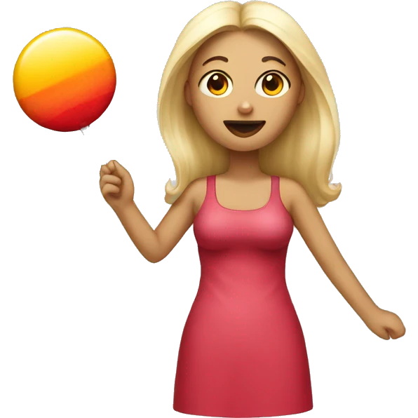 WOMAN EMOJI WITH HUMAN BODY AND LOLLIPOP INSTEAD OF HEAD emoji