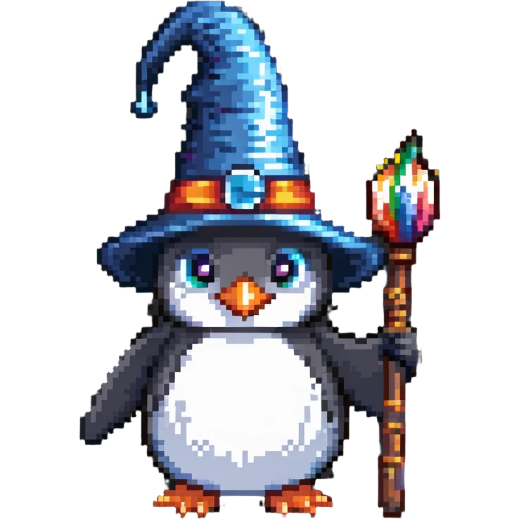 penguin wizard emoji