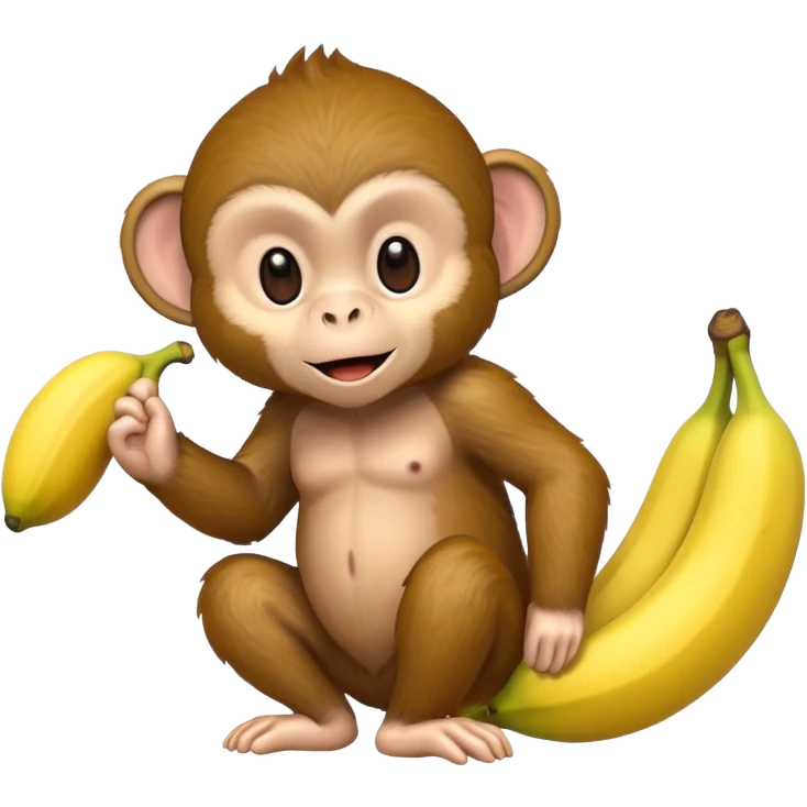 a monkey with a banana  emoji