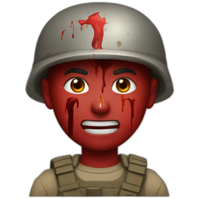 Bloody war emoji