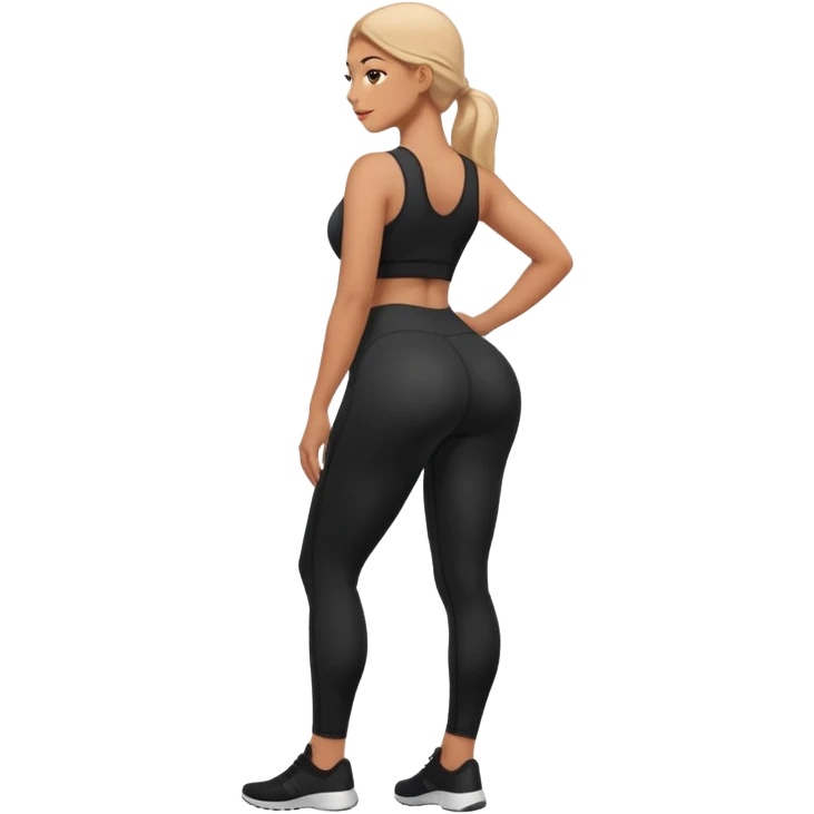 Huge booty Leggings emoji