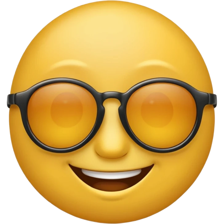 emoji amarillo con gafas como este 😎 emoji