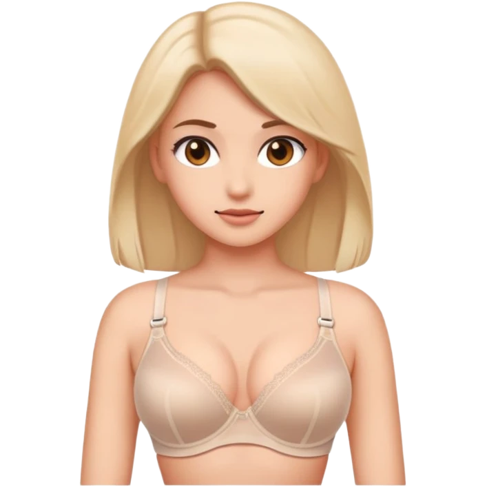 Girl in bra emoji