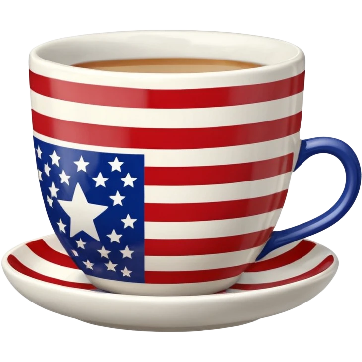 Usa flag teacup emoji