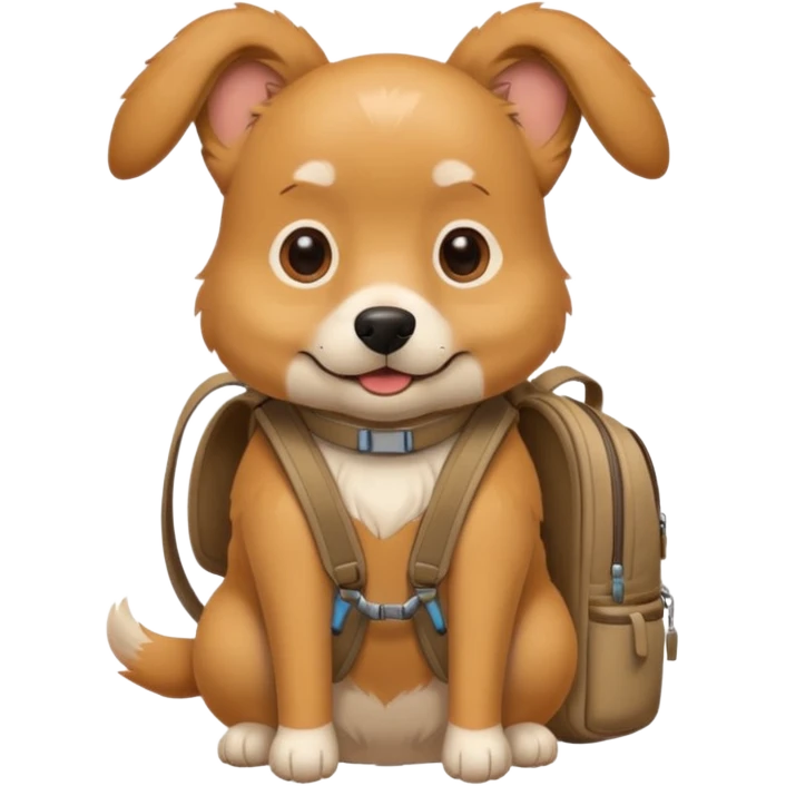 travelling dog emoji