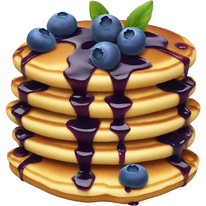 Blueberry pancakes emoji