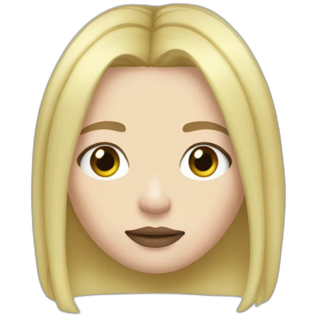 billie eilish blonde hair emoji