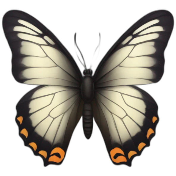 butterfly dark emoji