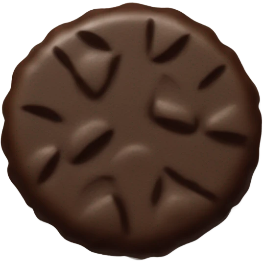 chocolate biscuit emoji