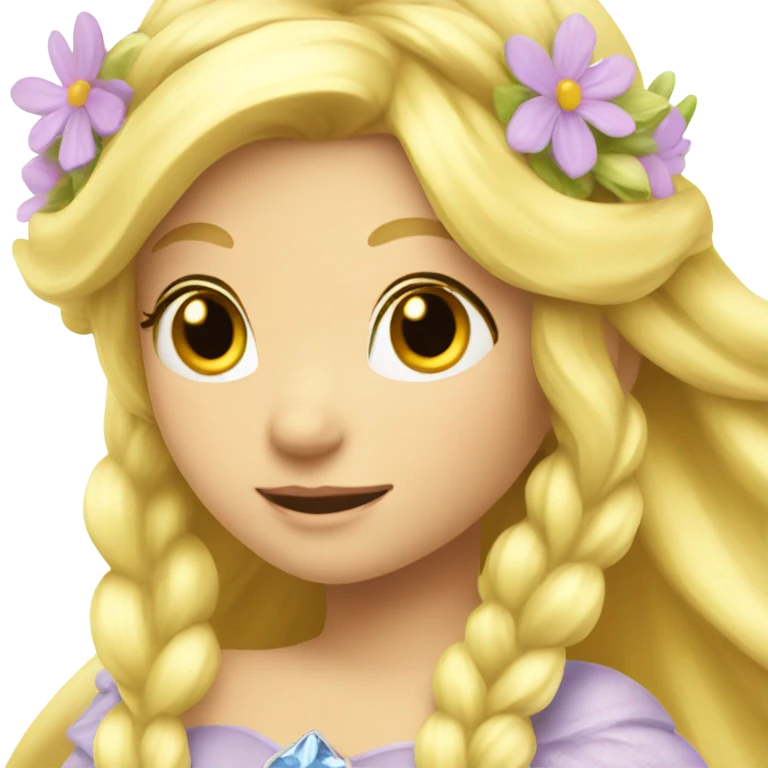Blond fairy princess flowers emoji