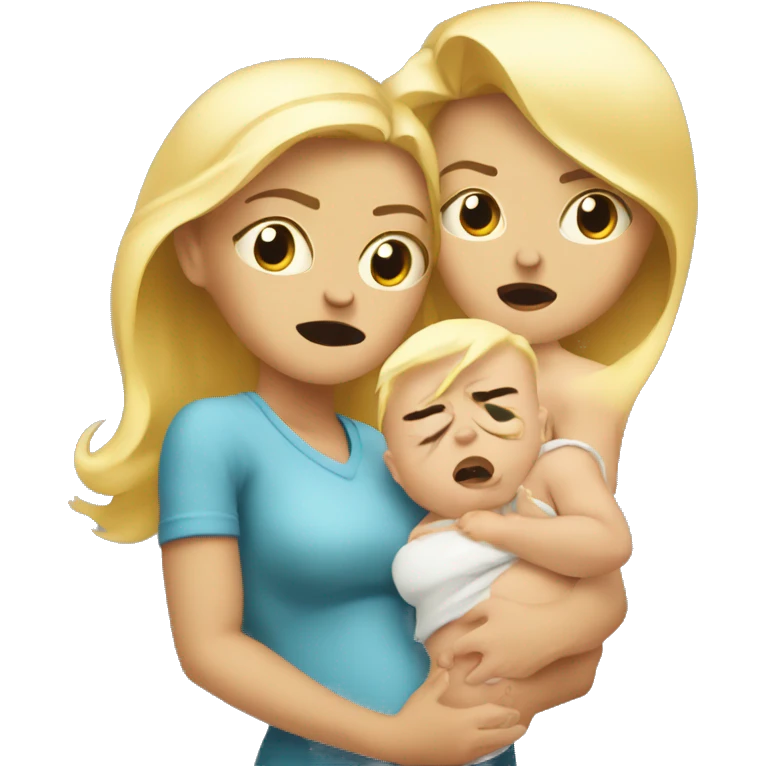 blondeMama with angry baby emoji