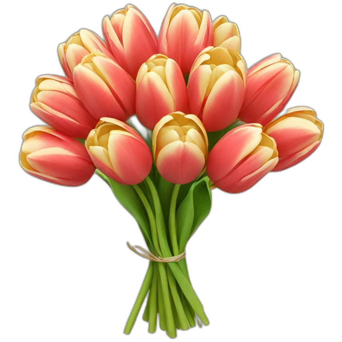 Bouquet o tulips emoji