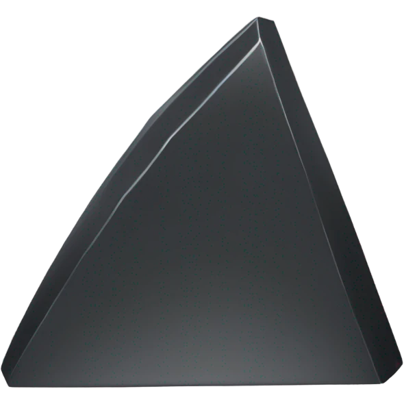 black pointed anvil emoji