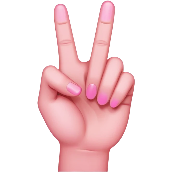 Pink middle finger  emoji