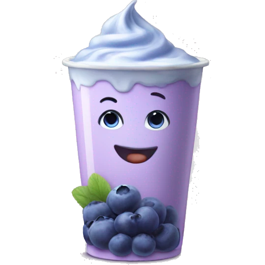 blueberry yogurt emoji