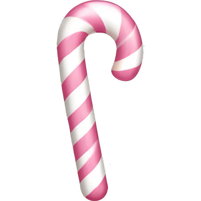 lightPink and white candy cane emoji