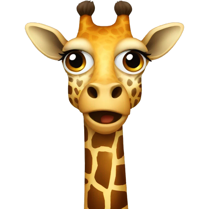 Mean giraffe emoji