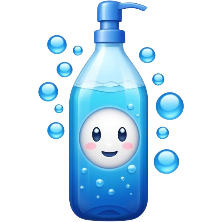 Dishwashing liquid blue emoji