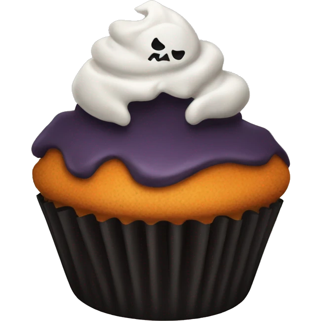 Halloween cupcake emoji