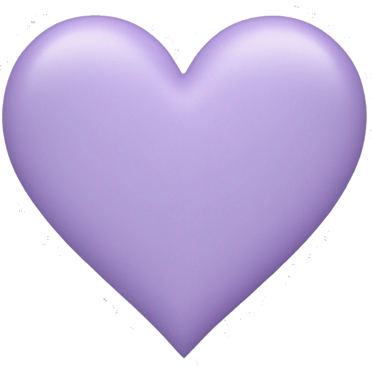 Lavender blush color heart emoji