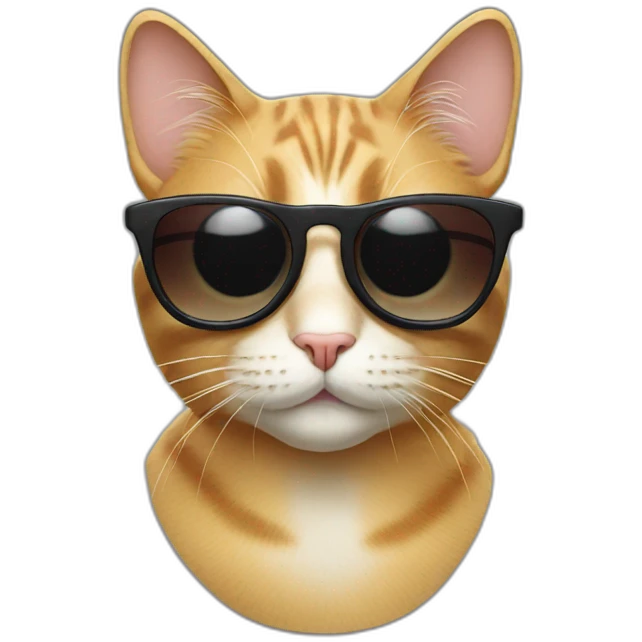 Cat with sunglasses emoji