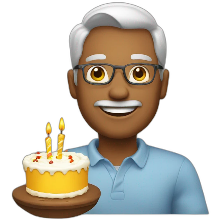 happy birthday to father emoji