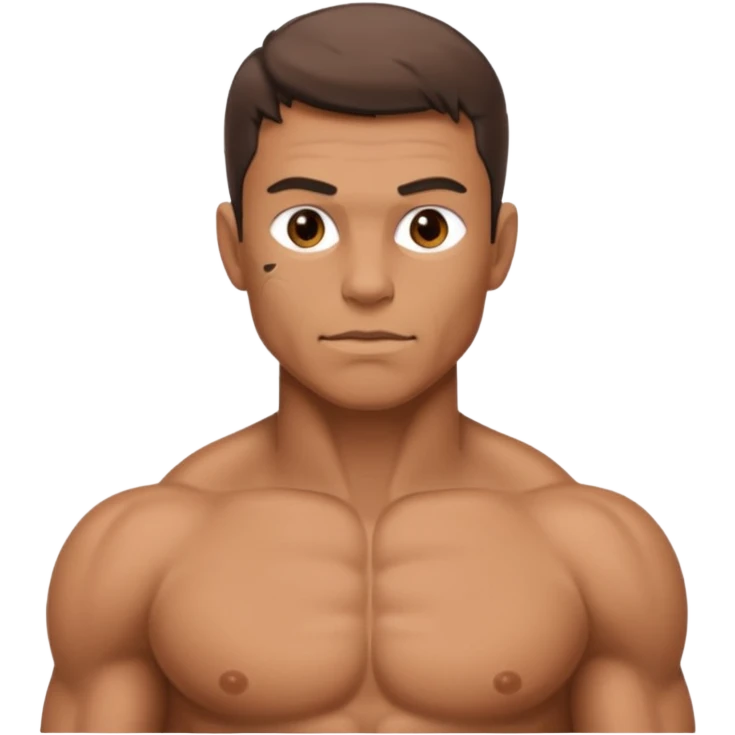 Anatomically correct nude man emoji