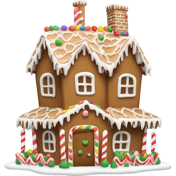 gingerbread house emoji