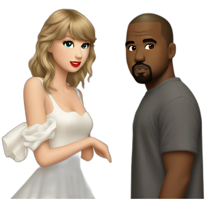 Taylor swift Kanye west emoji