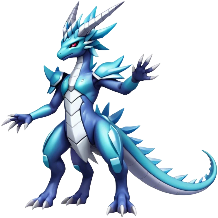  Cool Edgy Shiny Godly Ethereal Digimon-Suicune-Dialga-Kyurem-Reptile full body emoji