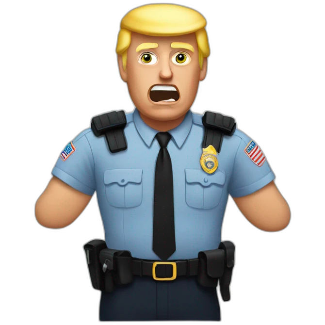 trump-getting-arrested emoji