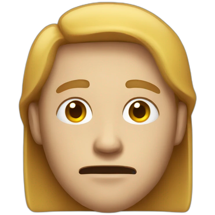 a guy with an horrible face emoji