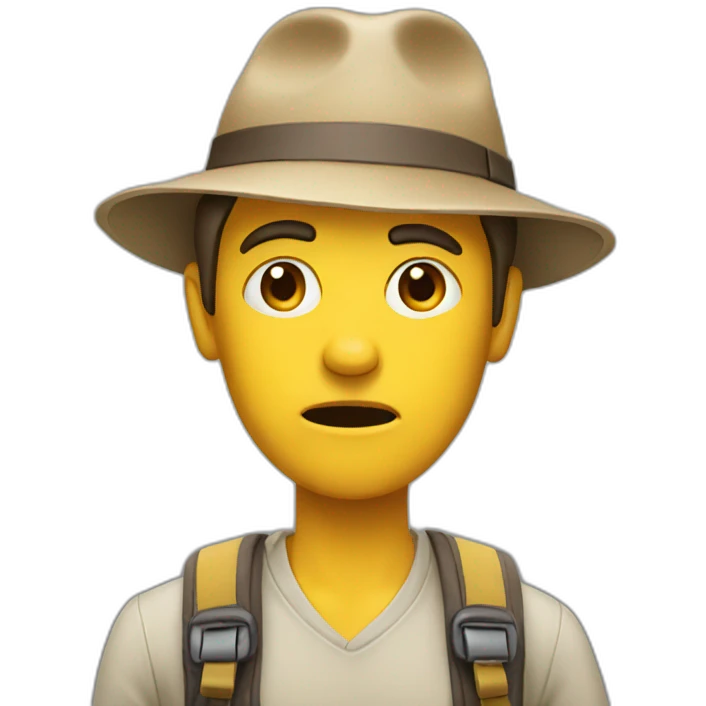 Confused Tourist emoji