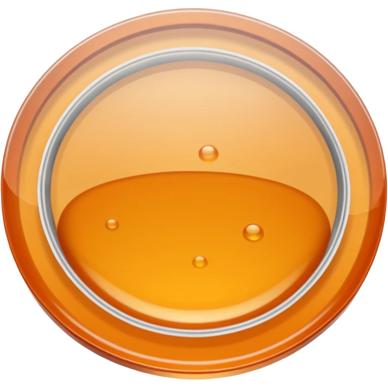 Agar lab plate viewed at an angle emoji