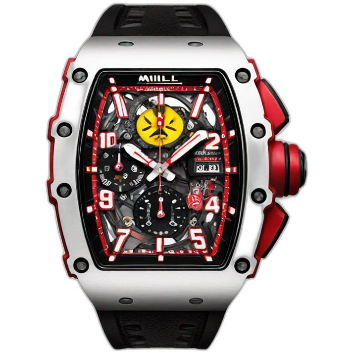 Luxury watch richard mille red emoji