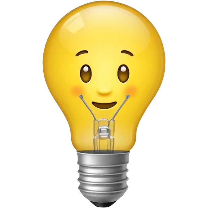 bulb bright idea emoji iphone emoji