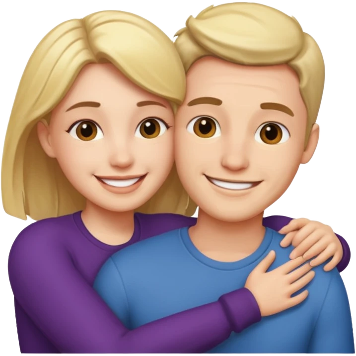 Male and female making love emoji