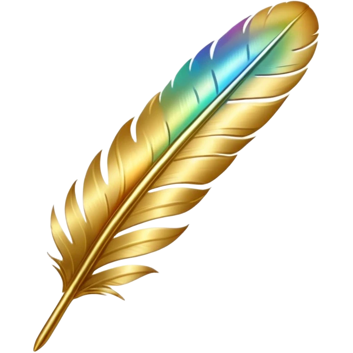 GOLD FEATHER emoji