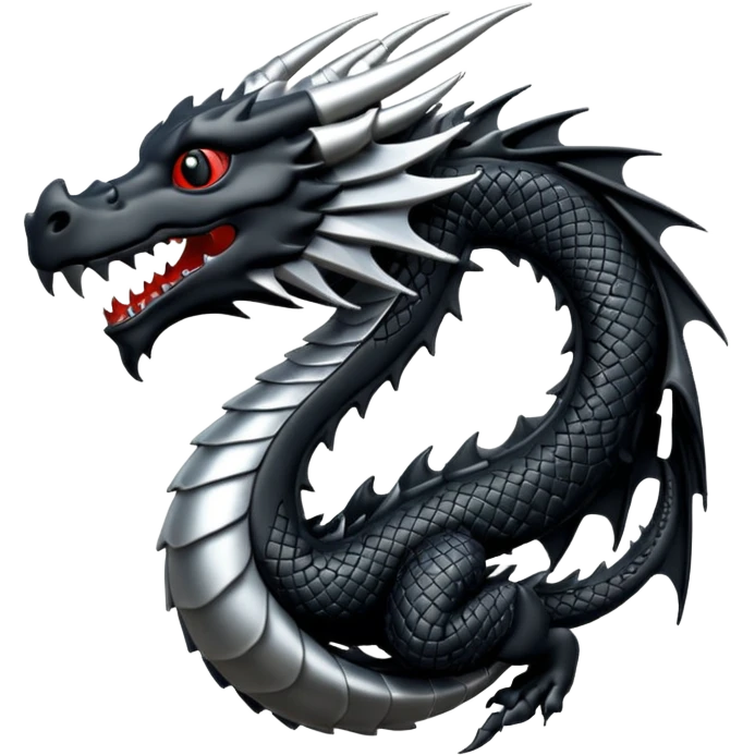 Black dragon symbol  emoji