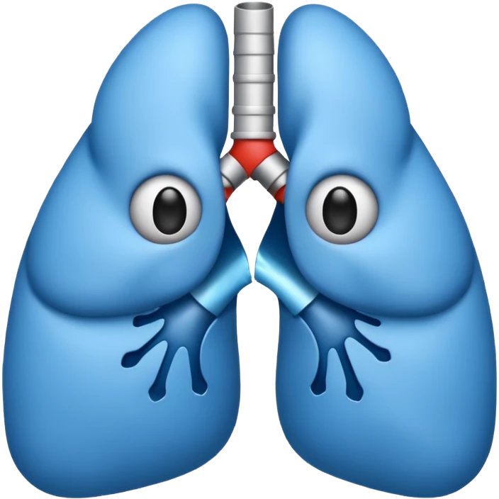 Lung disease blue emoji  emoji