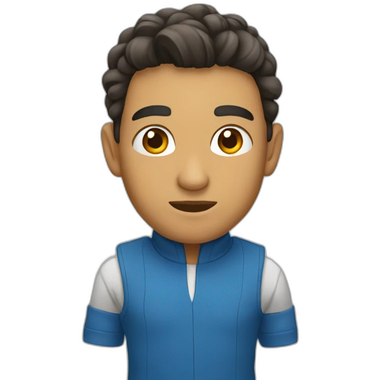xícara azul emoji