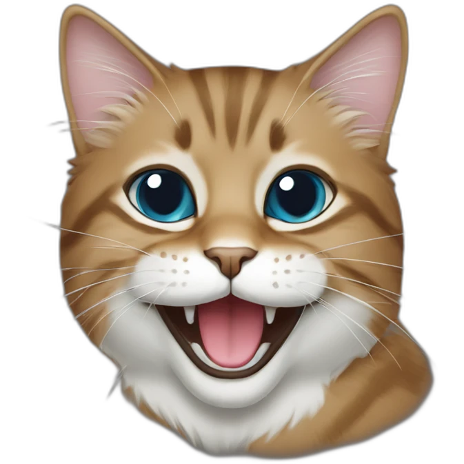 Happy persa cat emoji