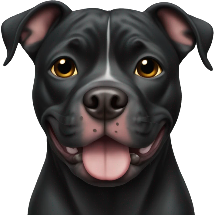 Black pitbull emoji