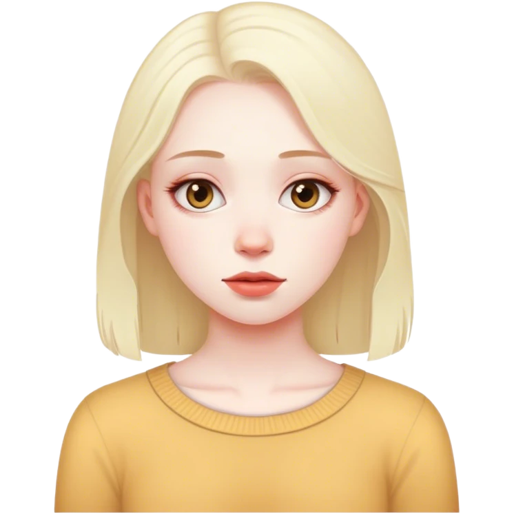 Girl who misses her best friend emoji