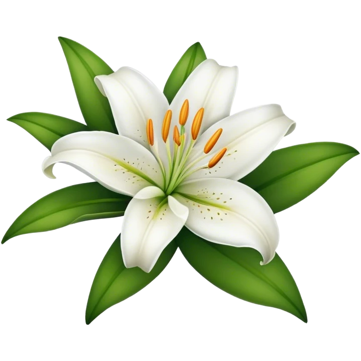 Lily flower emoji