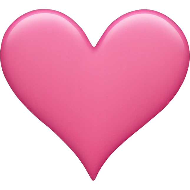 Pink heart emoji