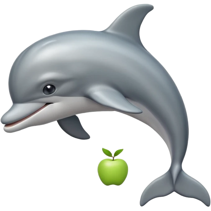 dolphin, apple emoji style emoji