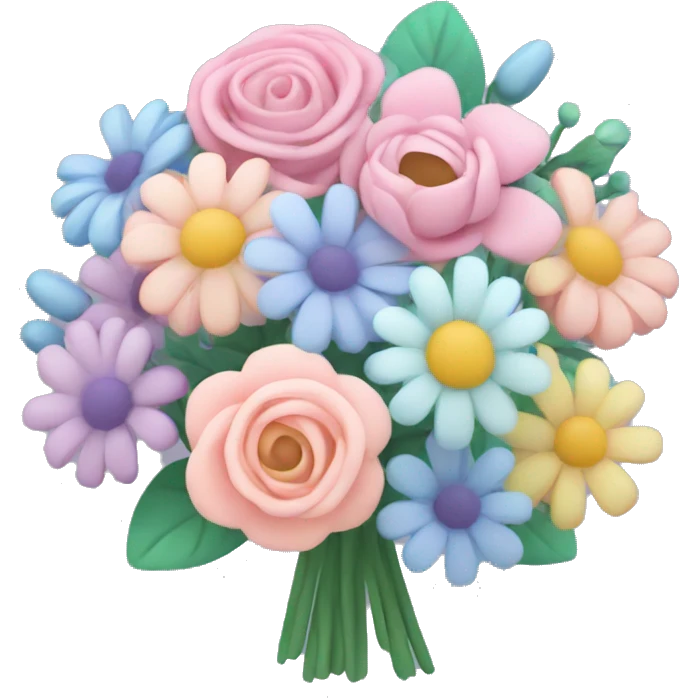 pastel flower bouquet emoji